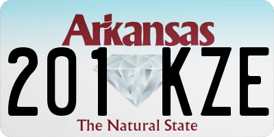 AR license plate 201KZE