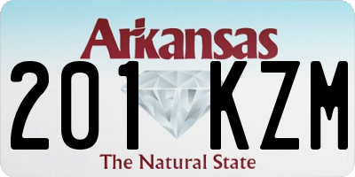 AR license plate 201KZM