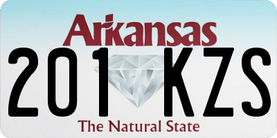 AR license plate 201KZS