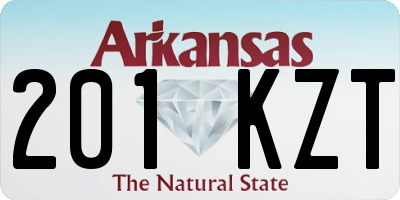 AR license plate 201KZT