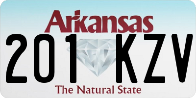 AR license plate 201KZV