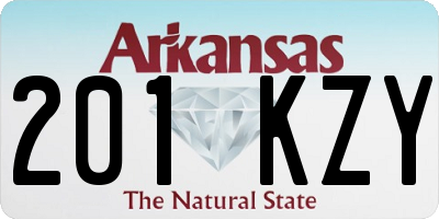 AR license plate 201KZY