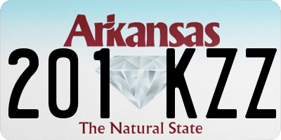 AR license plate 201KZZ