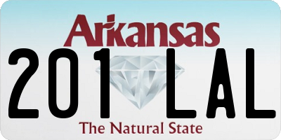 AR license plate 201LAL