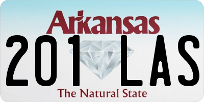AR license plate 201LAS