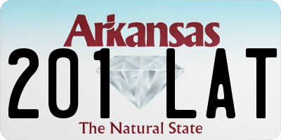 AR license plate 201LAT