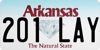 AR license plate 201LAY