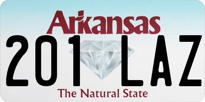 AR license plate 201LAZ