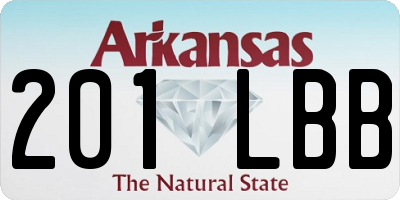AR license plate 201LBB