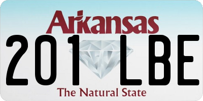 AR license plate 201LBE