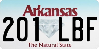 AR license plate 201LBF