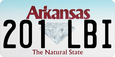 AR license plate 201LBI