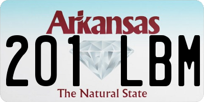 AR license plate 201LBM