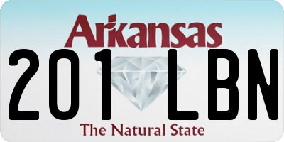 AR license plate 201LBN