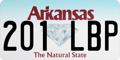AR license plate 201LBP
