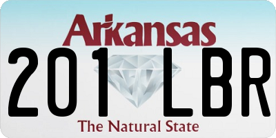 AR license plate 201LBR