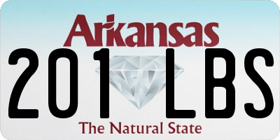 AR license plate 201LBS