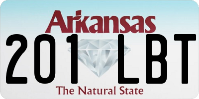 AR license plate 201LBT