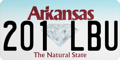 AR license plate 201LBU