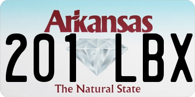 AR license plate 201LBX