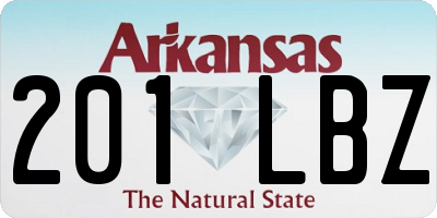 AR license plate 201LBZ