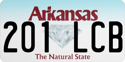 AR license plate 201LCB