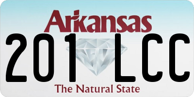 AR license plate 201LCC
