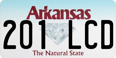 AR license plate 201LCD