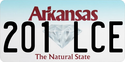 AR license plate 201LCE