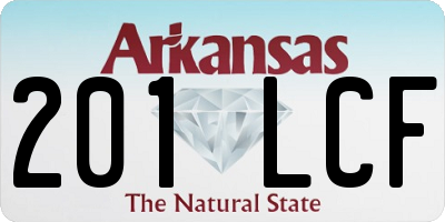 AR license plate 201LCF