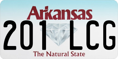 AR license plate 201LCG