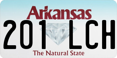 AR license plate 201LCH