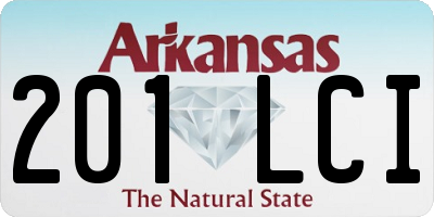 AR license plate 201LCI