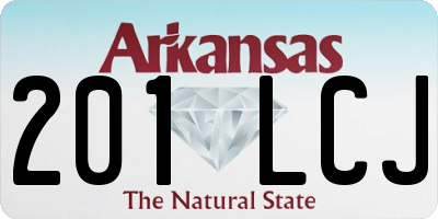 AR license plate 201LCJ