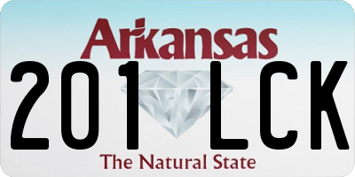 AR license plate 201LCK