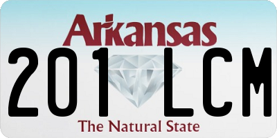 AR license plate 201LCM