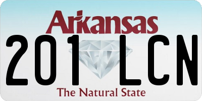 AR license plate 201LCN