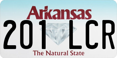 AR license plate 201LCR