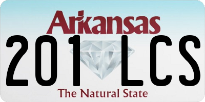AR license plate 201LCS