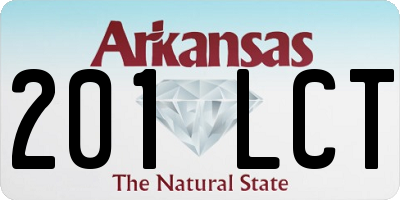 AR license plate 201LCT