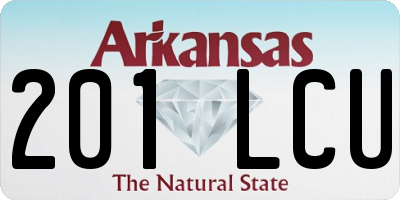 AR license plate 201LCU