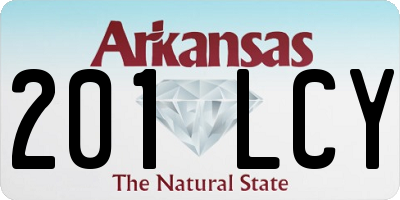 AR license plate 201LCY