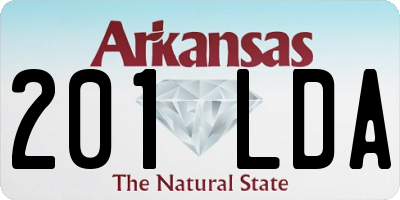 AR license plate 201LDA