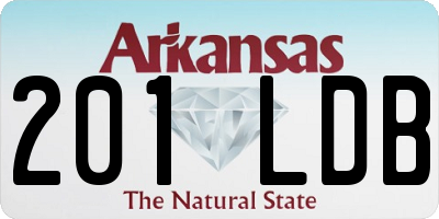 AR license plate 201LDB