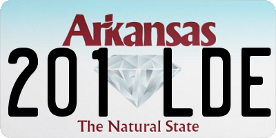 AR license plate 201LDE