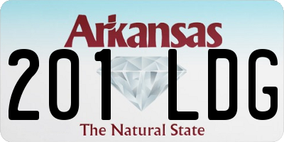 AR license plate 201LDG