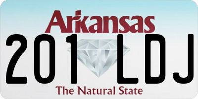 AR license plate 201LDJ