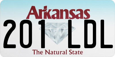 AR license plate 201LDL