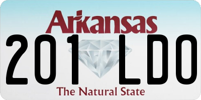 AR license plate 201LDO