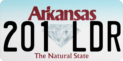 AR license plate 201LDR